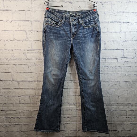 Ariat Denim - Ariat Women's Turquoise Bootcut Jeans Stretch Size 30R